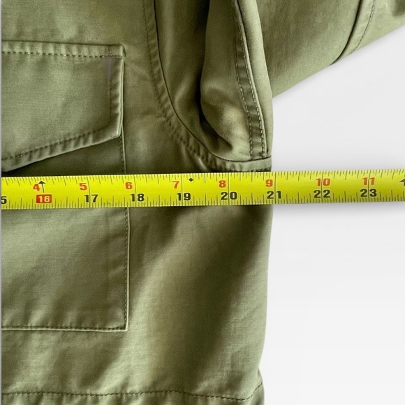 EVERLANE Field Jacket Coat Womens Medium Olive Green Army Military Utility - Picture 5 of 8